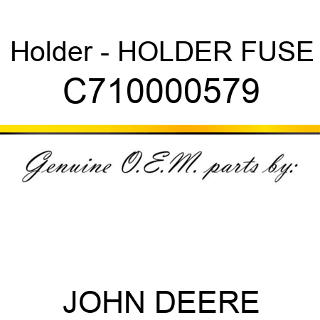 Holder - HOLDER, FUSE C710000579