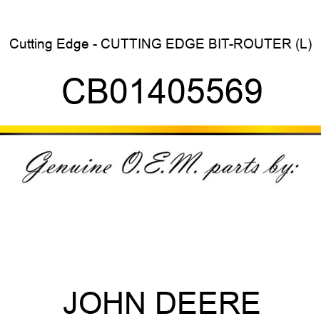 Cutting Edge - CUTTING EDGE, BIT-ROUTER (L) CB01405569