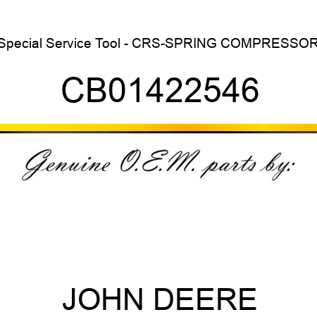Special Service Tool - CRS-SPRING COMPRESSOR CB01422546