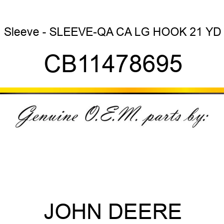 Sleeve - SLEEVE-QA CA LG HOOK 21 YD CB11478695