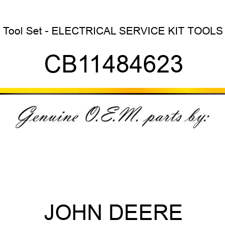 Tool Set - ELECTRICAL SERVICE KIT TOOLS CB11484623
