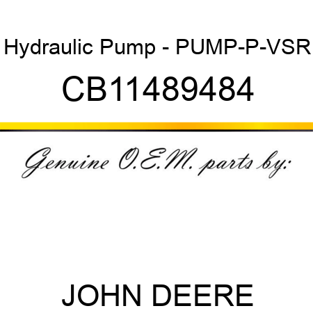 Hydraulic Pump - PUMP-P-VSR CB11489484
