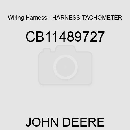 Wiring Harness - HARNESS-TACHOMETER CB11489727