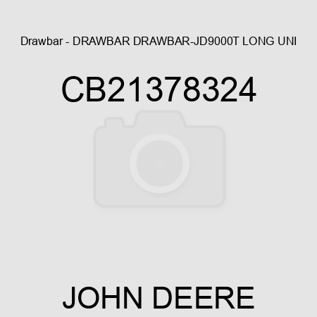 Drawbar - DRAWBAR, DRAWBAR-JD9000T LONG UNI CB21378324