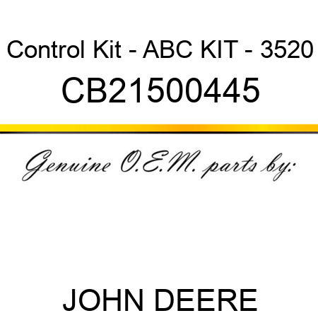 Control Kit - ABC KIT - 3520 CB21500445