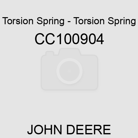 Torsion Spring - Torsion Spring CC100904