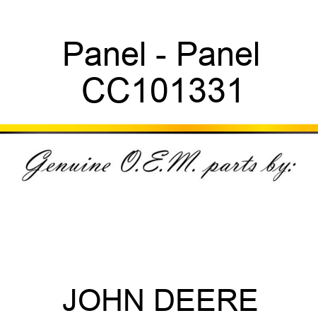Panel - Panel CC101331