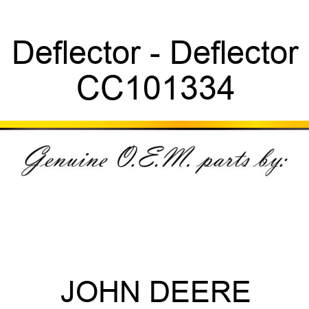 Deflector - Deflector CC101334