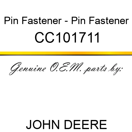 Pin Fastener - Pin Fastener CC101711