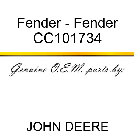 Fender - Fender CC101734