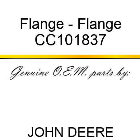 Flange - Flange CC101837