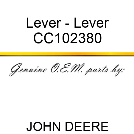 Lever - Lever CC102380
