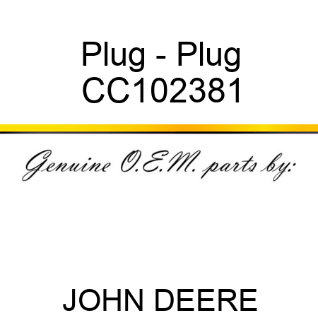 Plug - Plug CC102381