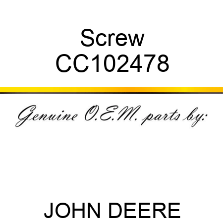 Screw CC102478