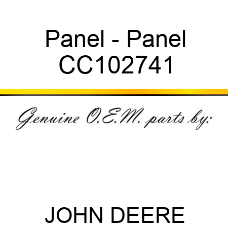 Panel - Panel CC102741
