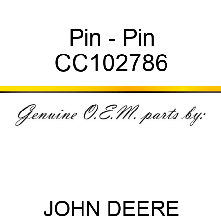 Pin - Pin CC102786