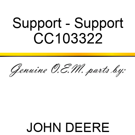 Support - Support CC103322