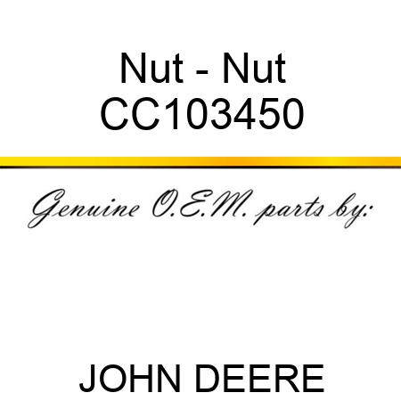 Nut - Nut CC103450