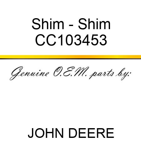 Shim - Shim CC103453