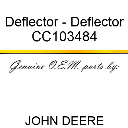 Deflector - Deflector CC103484