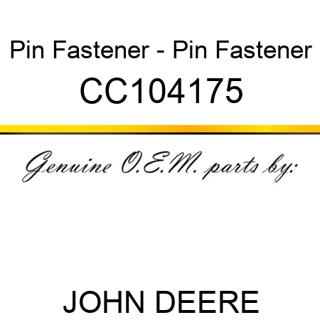 Pin Fastener - Pin Fastener CC104175