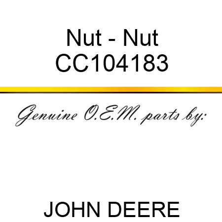 Nut - Nut CC104183