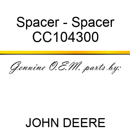 Spacer - Spacer CC104300