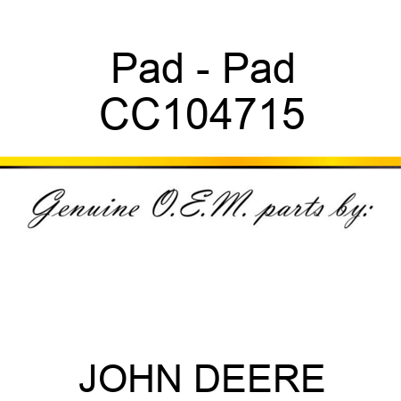Pad - Pad CC104715