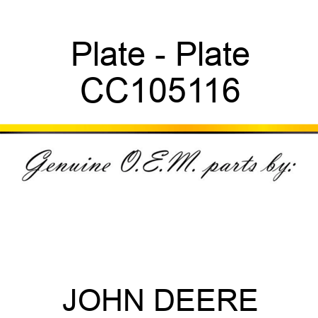 Plate - Plate CC105116