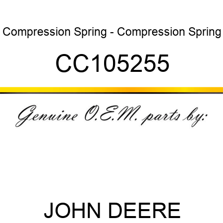 Compression Spring - Compression Spring CC105255
