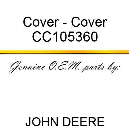 Cover - Cover CC105360