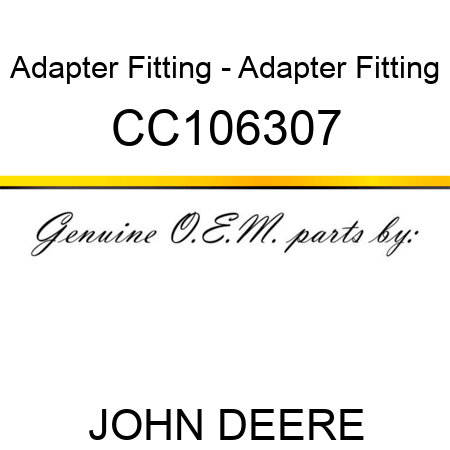 Adapter Fitting - Adapter Fitting CC106307
