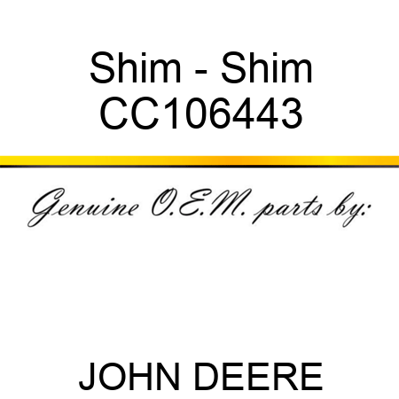 Shim - Shim CC106443