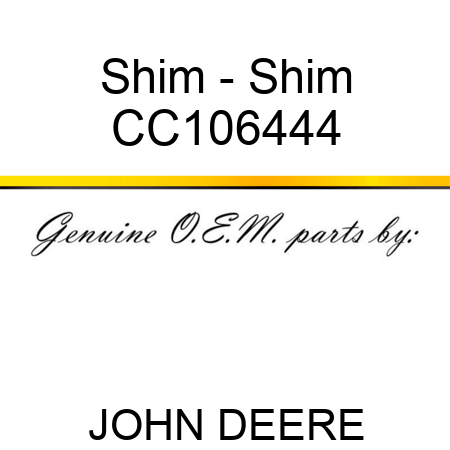 Shim - Shim CC106444