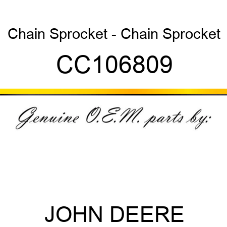 Chain Sprocket - Chain Sprocket CC106809