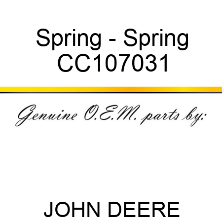Spring - Spring CC107031