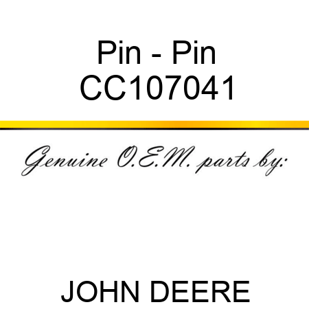 Pin - Pin CC107041
