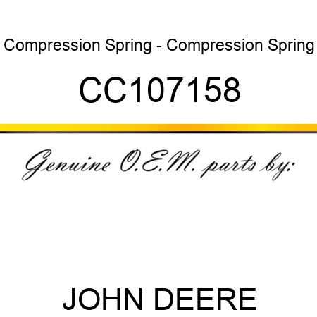 Compression Spring - Compression Spring CC107158