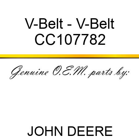 V-Belt - V-Belt CC107782