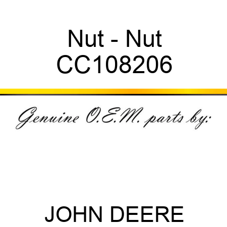 Nut - Nut CC108206