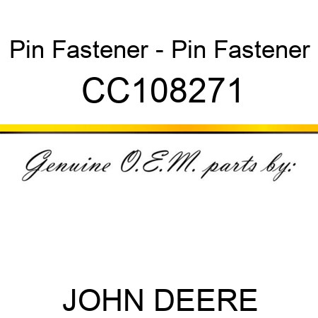 Pin Fastener - Pin Fastener CC108271