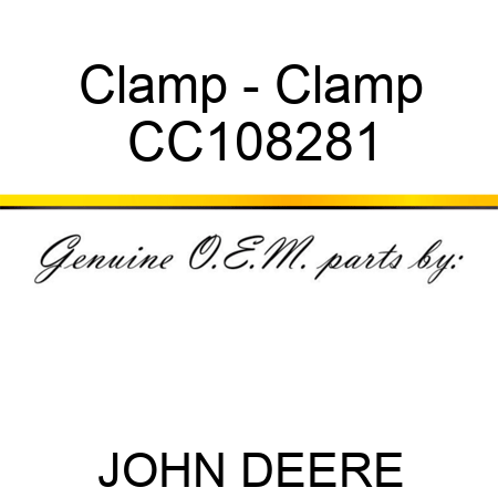 Clamp - Clamp CC108281