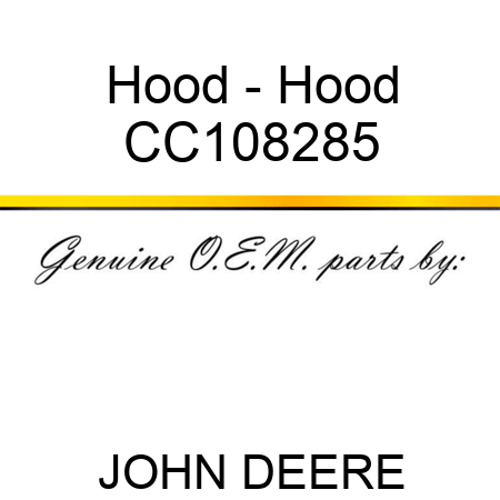 Hood - Hood CC108285