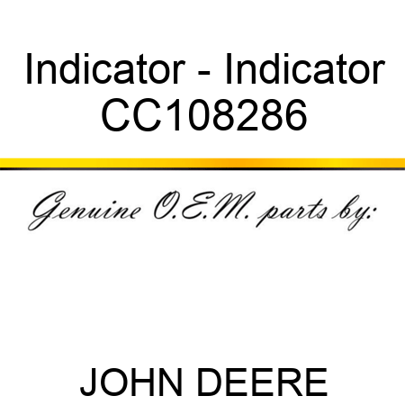 Indicator - Indicator CC108286
