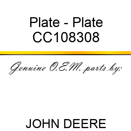 Plate - Plate CC108308