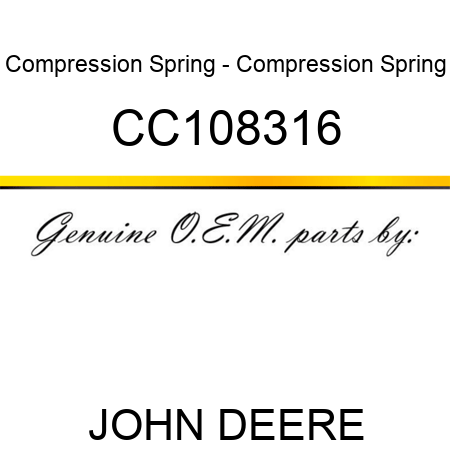 Compression Spring - Compression Spring CC108316