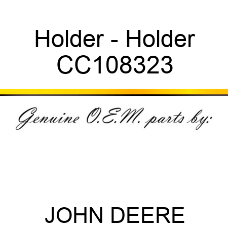 Holder - Holder CC108323