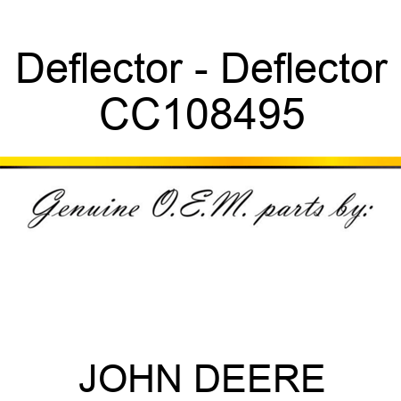 Deflector - Deflector CC108495