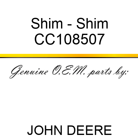Shim - Shim CC108507