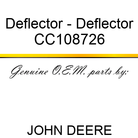 Deflector - Deflector CC108726